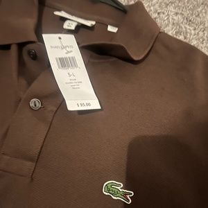 Lacoste Brown polo pique